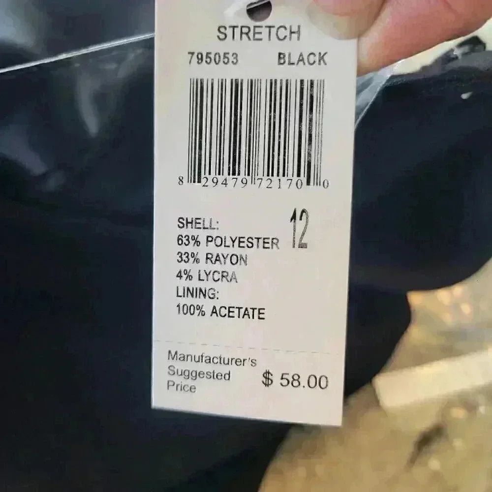 Grace Elements Women's Black Poly/Rayon/Spandex L… - image 11